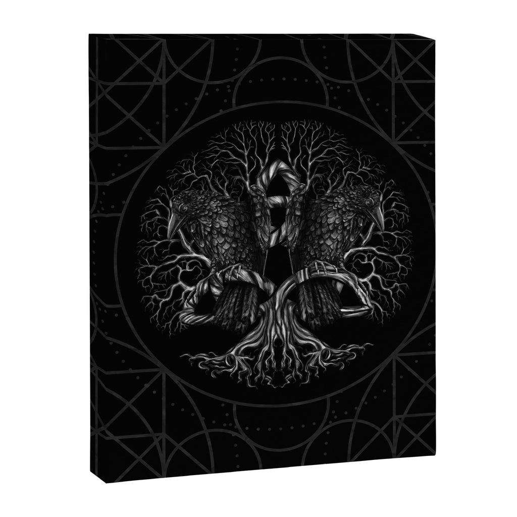 Tree of life -Yggdrasil with ravens Canvas Print Gallery Image 8