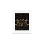 Triple Moon - Triple Goddess Gold and black Art Print Gallery Image 1