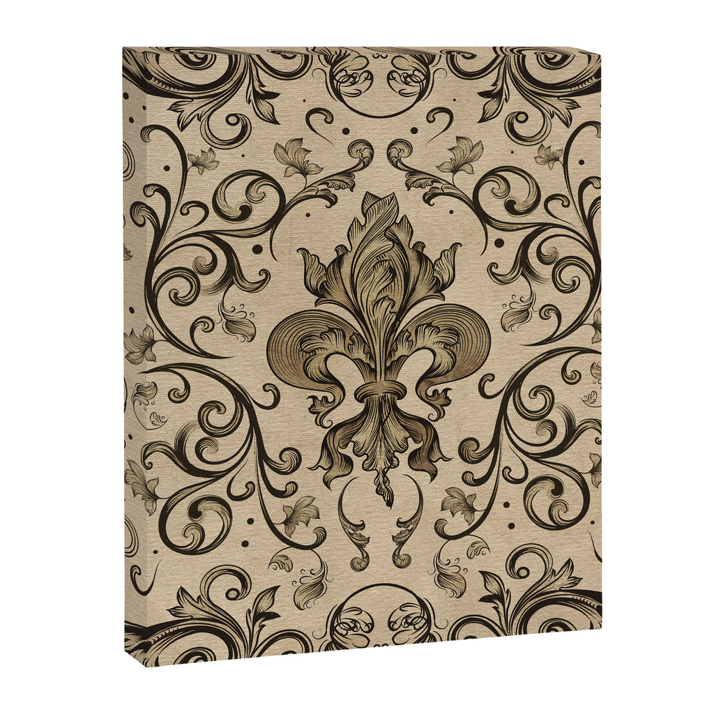 Vintage Fleur-de-lis ornament  Canvas Print Gallery Image 8