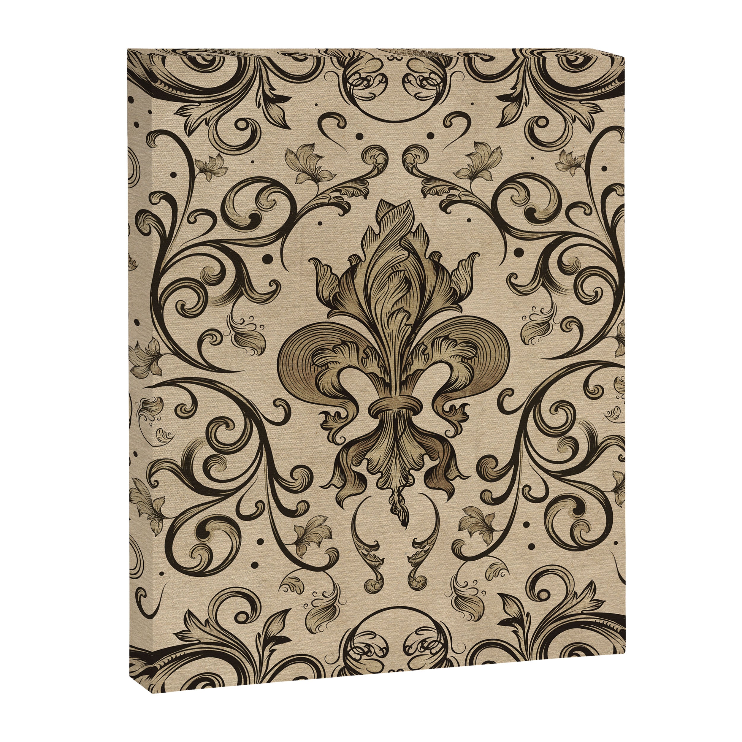Vintage Fleur-de-lis ornament  Canvas Print Gallery Image 8
