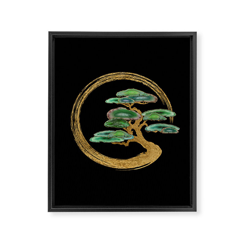 Zen Enzo Geode Bonsai Tree Framed Canvas Print Gallery Image 8