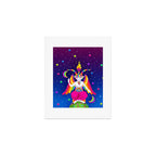 1997 Neon Rainbow Baphomet Art Print Gallery Image 1