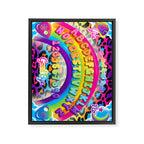 1997 Neon Rainbow Spirit Board Framed Canvas Print Gallery Image 6