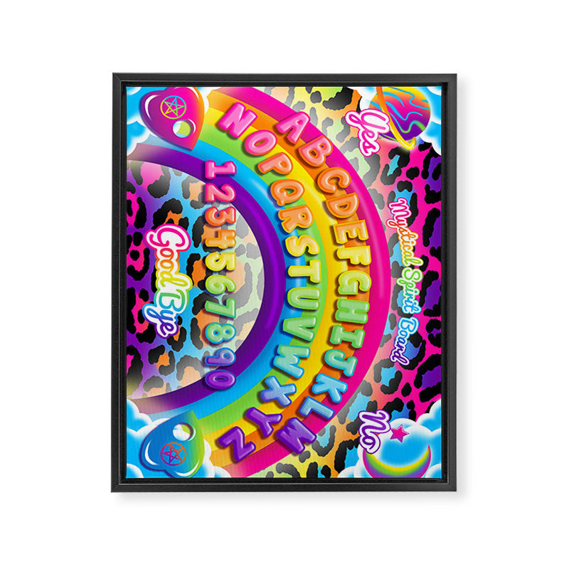 1997 Neon Rainbow Spirit Board Framed Canvas Print Gallery Image 6