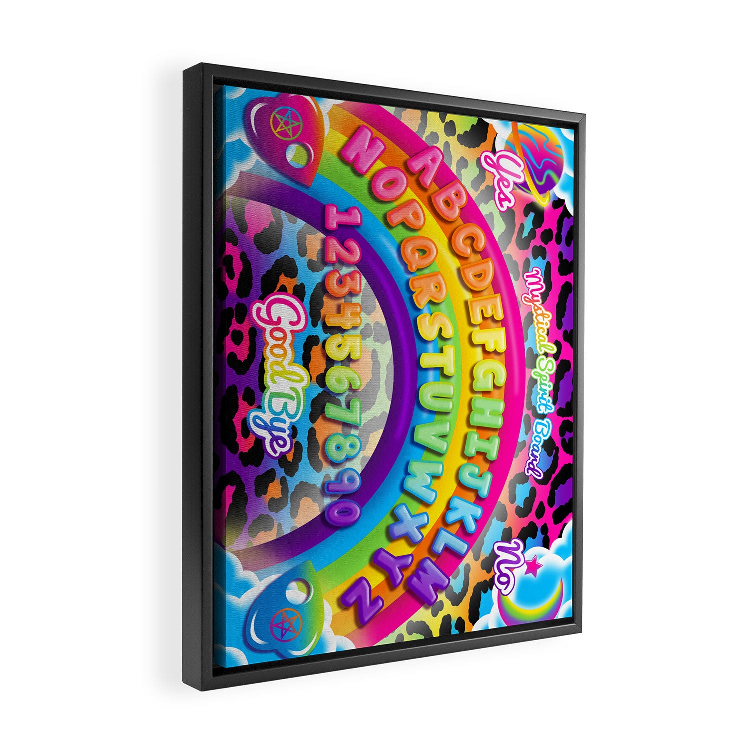 1997 Neon Rainbow Spirit Board Framed Canvas Print Gallery Image 2