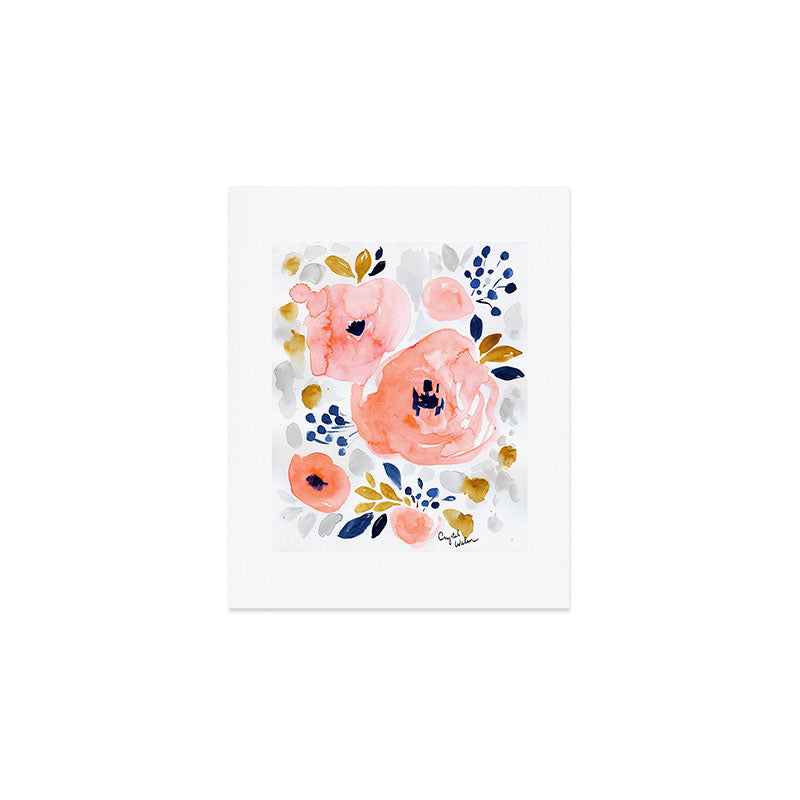 Genevieve Floral Art Print Gallery Image 1