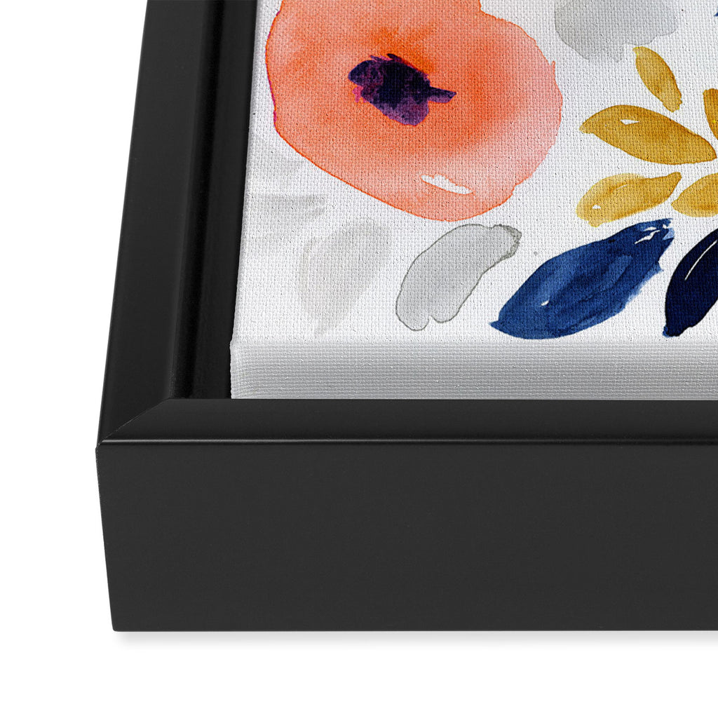 Genevieve Floral Framed Canvas Print Gallery Image 3