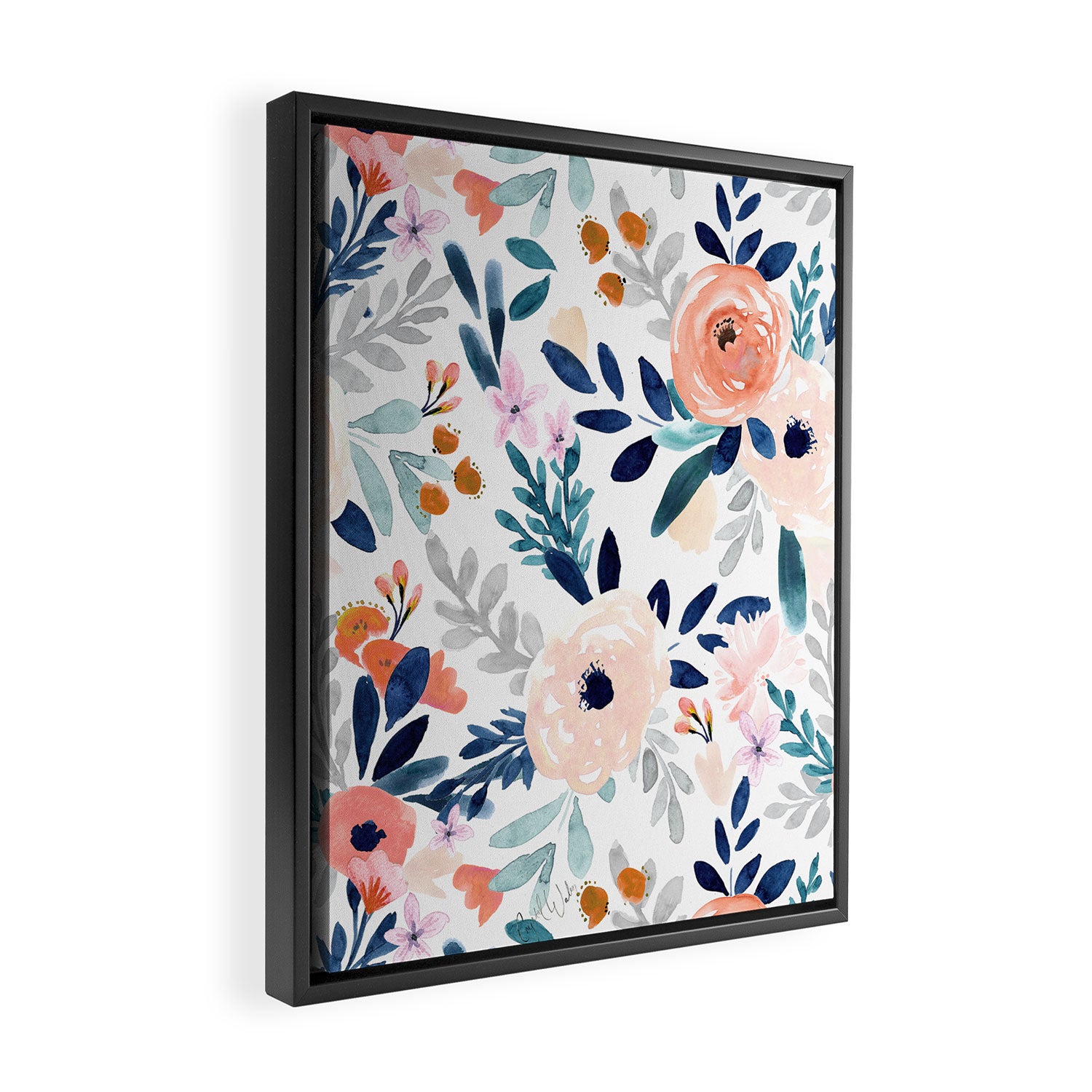 Jolene Floral Framed Canvas Print Gallery Image 2