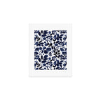 Navy Floral - medium Art Print Gallery Image 1