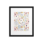 Pink Sunflower Meadow Summer Framed Art Print Gallery Image 5