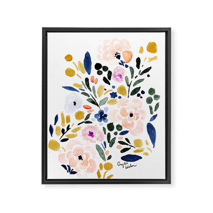 Sierra Floral Framed Canvas Print Gallery Image 1