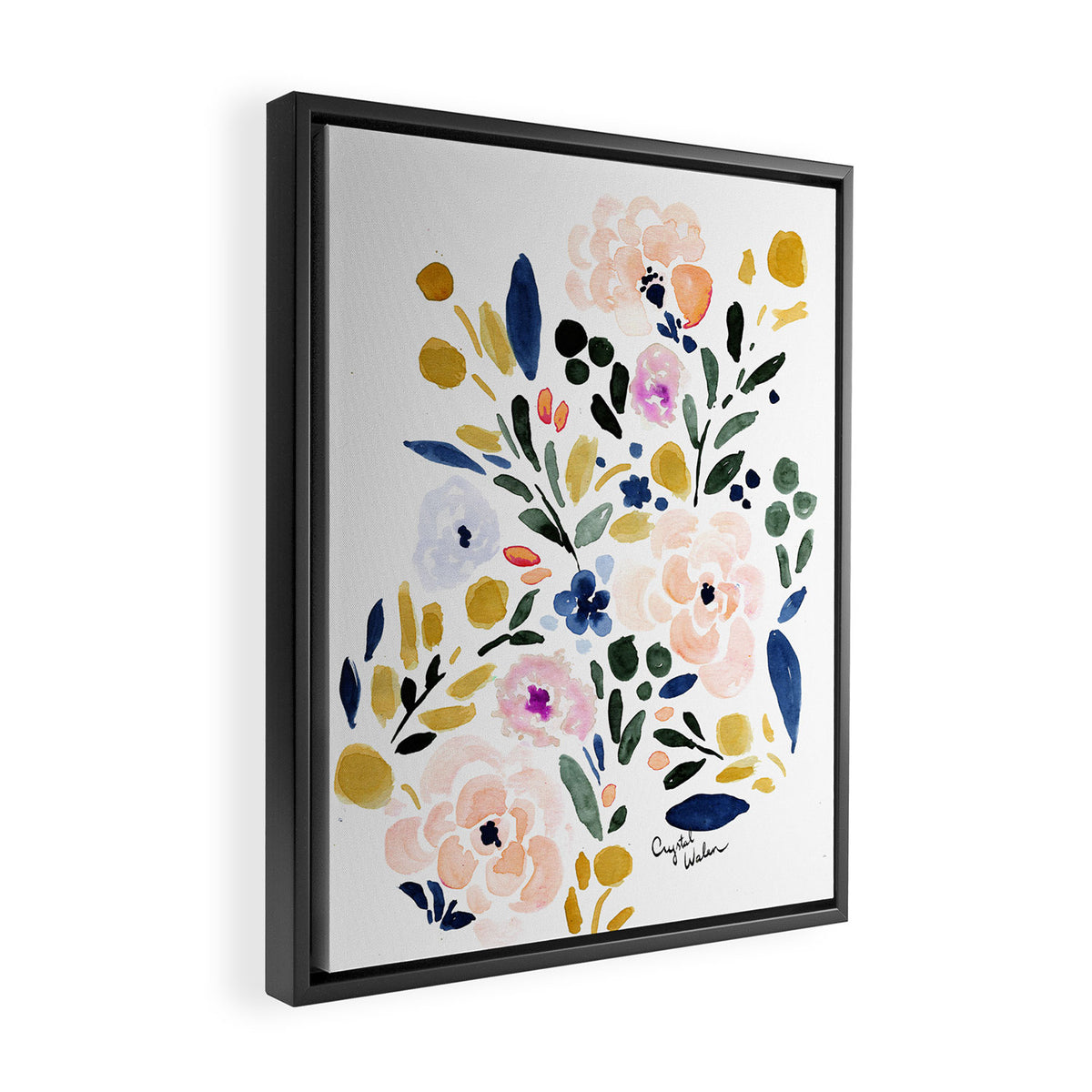 Sierra Floral Framed Canvas Print Gallery Image 2