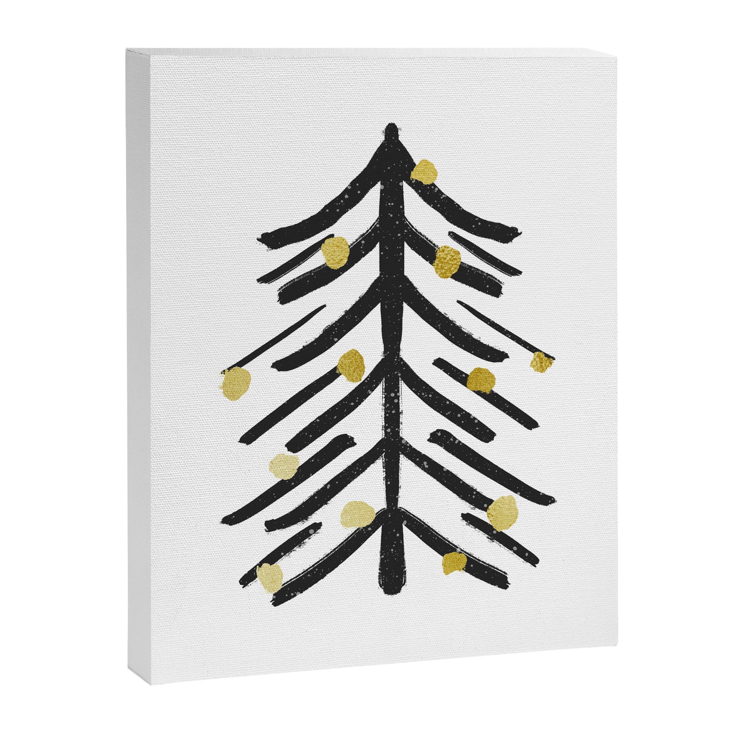 Black and gold spiky tree Canvas Print Gallery Image 8