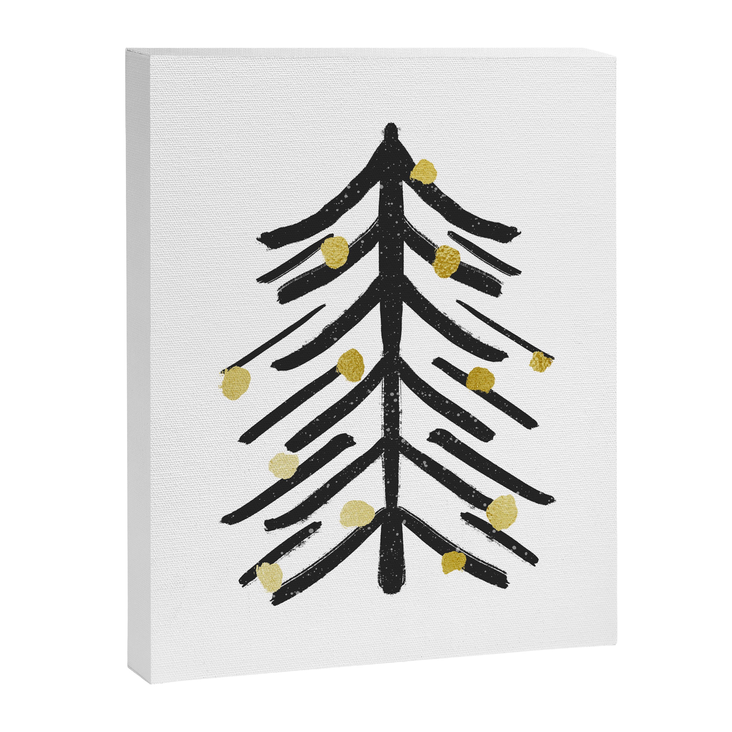 Black and gold spiky tree Canvas Print Gallery Image 8