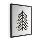 Black and gold spiky tree Framed Canvas Print Gallery Image 2