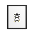 Black and gold spiky tree Framed Art Print Gallery Image 6