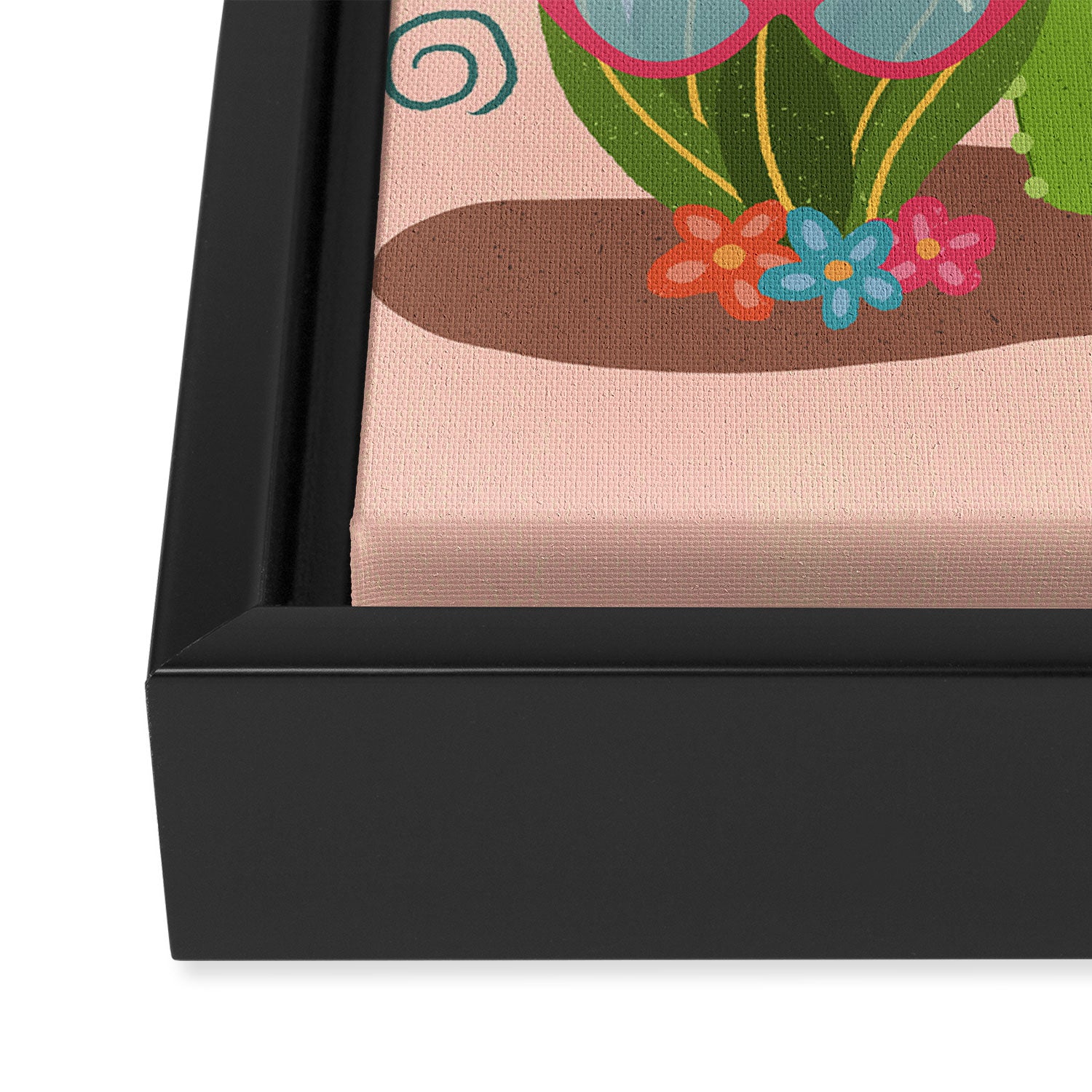 Cactus fiesta Framed Canvas Print Gallery Image 3