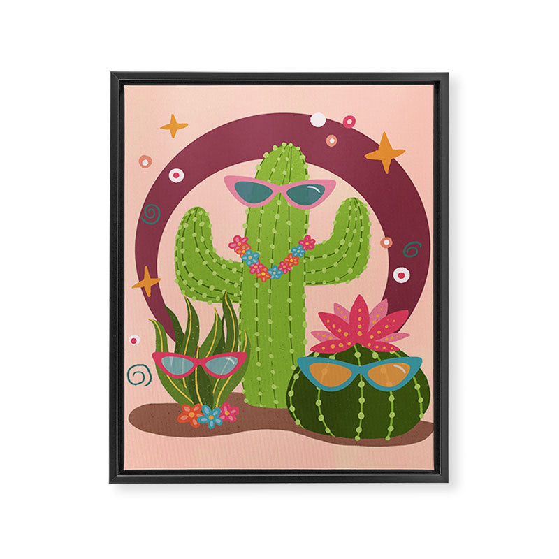 Cactus fiesta Framed Canvas Print Gallery Image 8