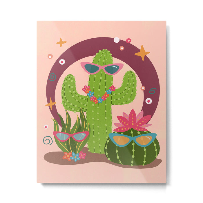 Cactus fiesta Metal Print Gallery Image 1