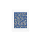 Classic blue and gold paisley Art Print Gallery Image 1