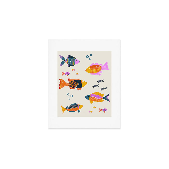 Crafty Maximalist Fish Parade Art Print Gallery Image 1