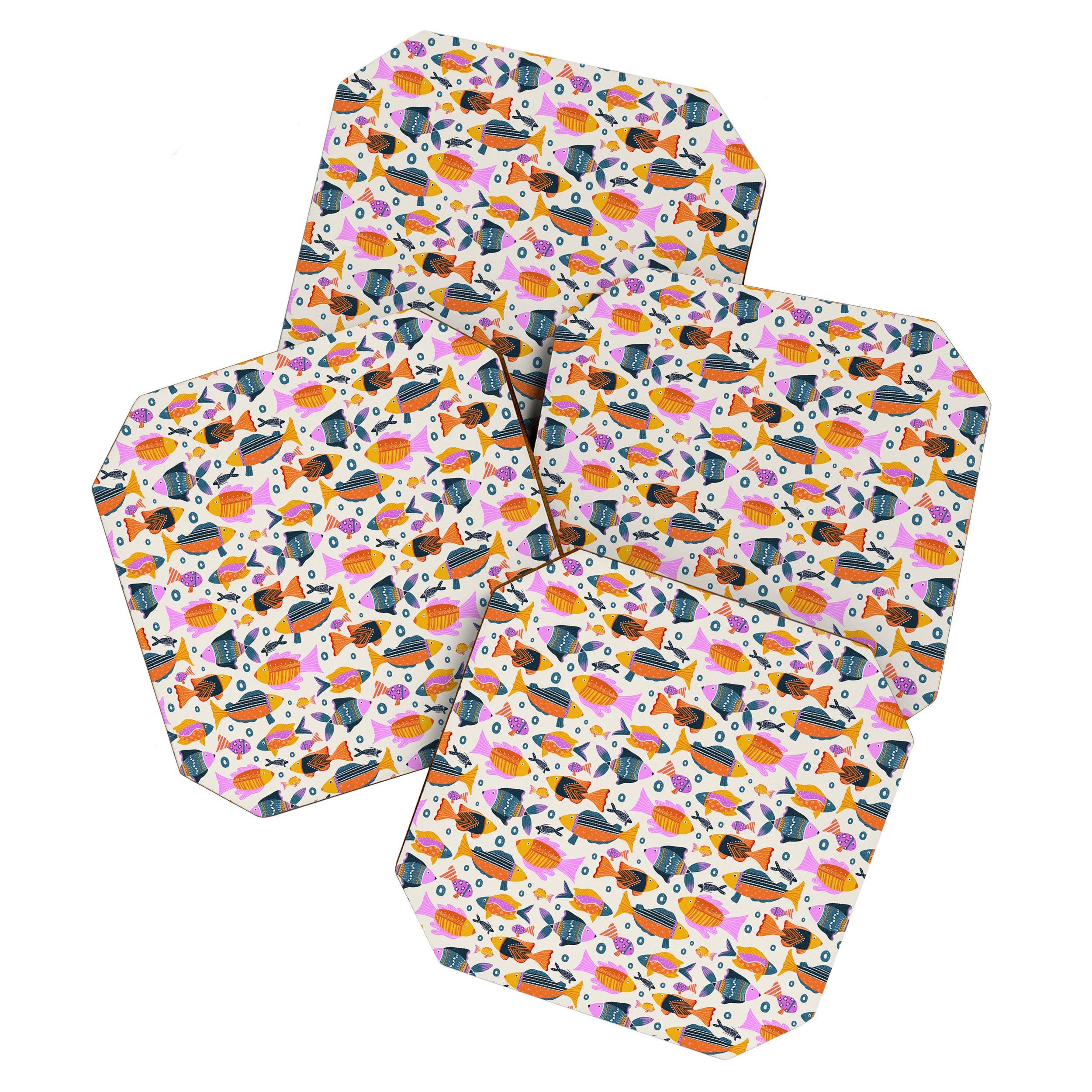 Crafty Maximalist Fish Parade Coaster Gallery Image 1