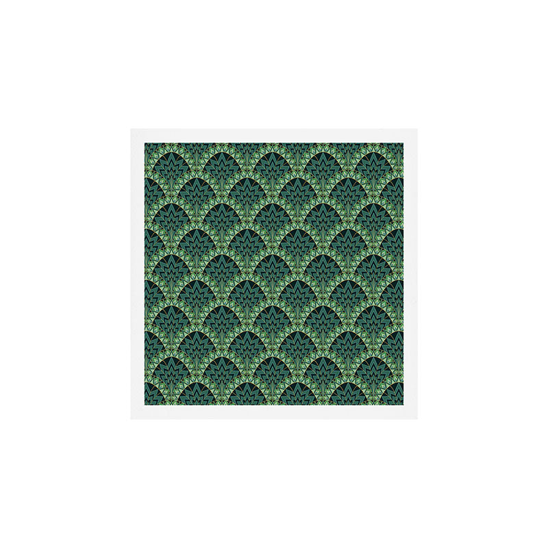 Green Art Deco Papyrus Art Print Gallery Image 1