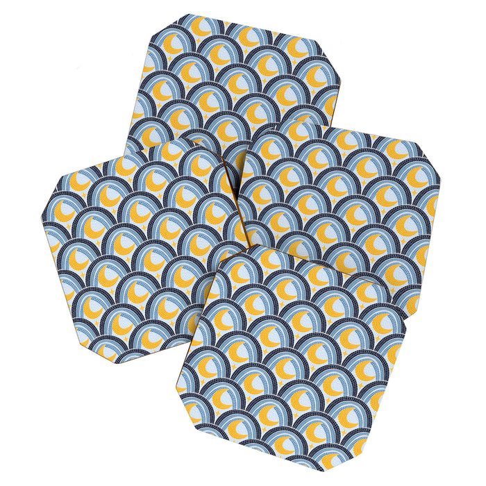 Mediterranean Moonlight Mosaic Coaster Gallery Image 1