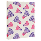 Pink and purple badminton birdies Canvas Print Gallery Image 3