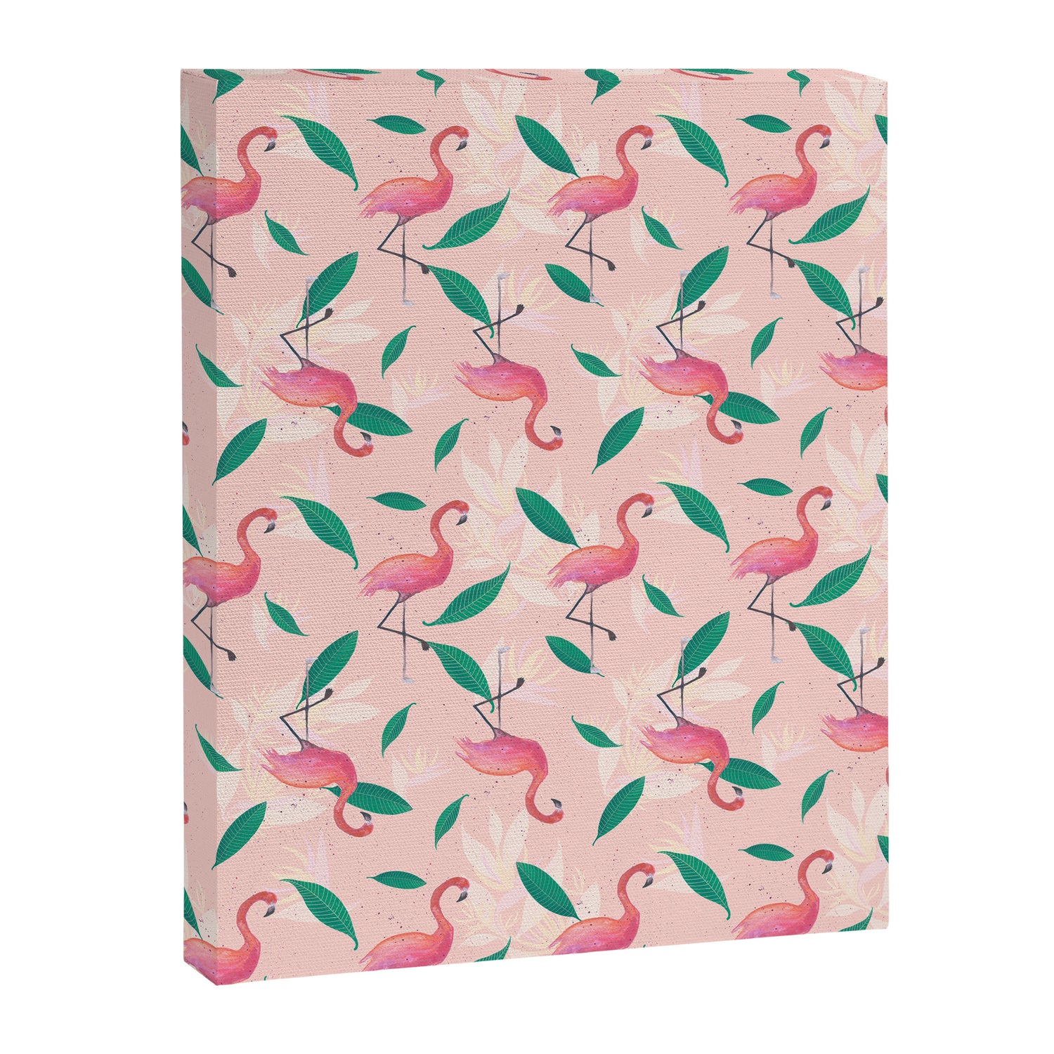 Pink flamingo tropical pattern Canvas Print Gallery Image 8