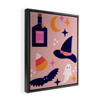 Pink Halloween essentials  Framed Canvas Print Gallery Image 2