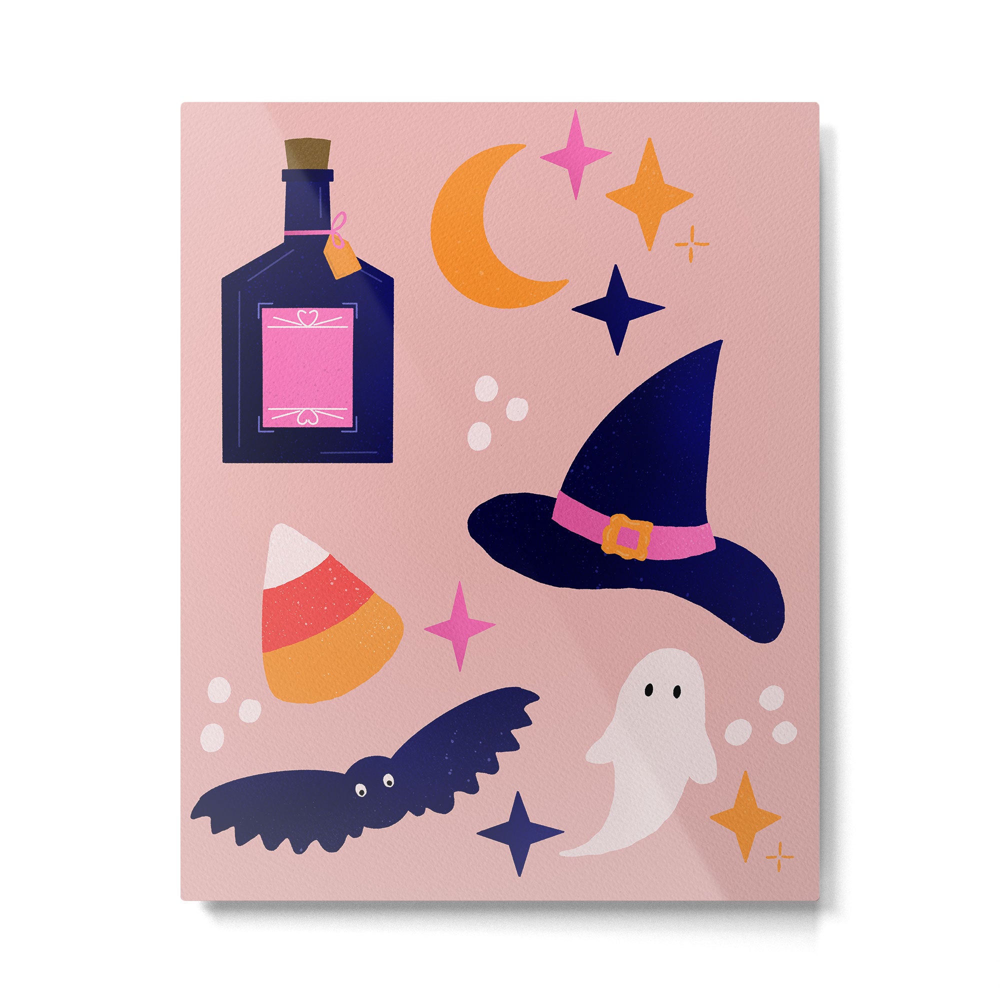 Pink Halloween essentials  Metal Print Gallery Image 4