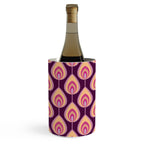 Psychedelic peacock feathers retro pattern Wine Chiller Gallery Image 1