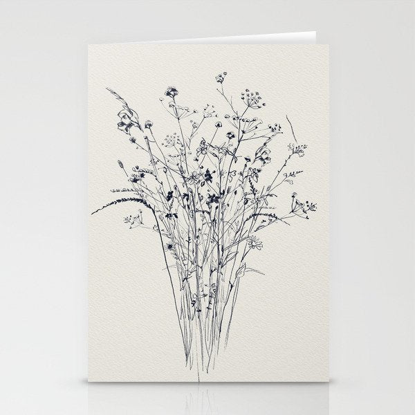 Wildflower Bouquet Stationery Card Gallery Image 2