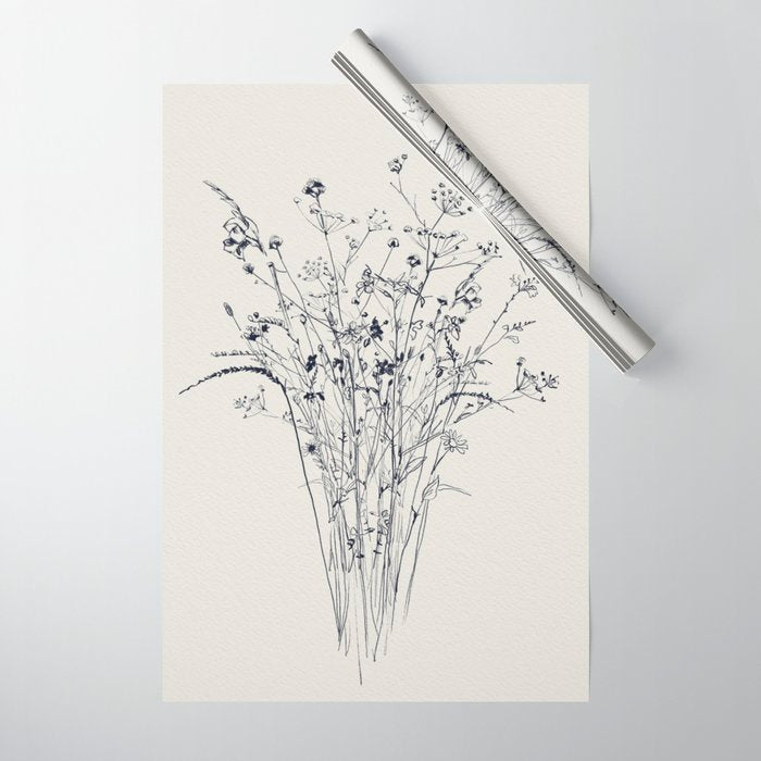 Wildflower Bouquet Wrapping Paper Gallery Image 1