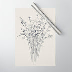 Wildflower Bouquet Wrapping Paper Gallery Image 1