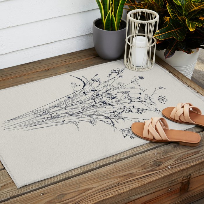Wildflower Bouquet Outdoor Rug Gallery Image 2