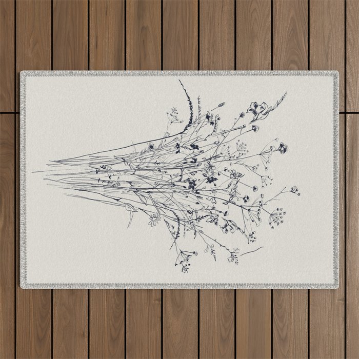 Wildflower Bouquet Outdoor Rug Gallery Image 1