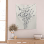 Wildflower Bouquet Wall Tapestry Gallery Image 2