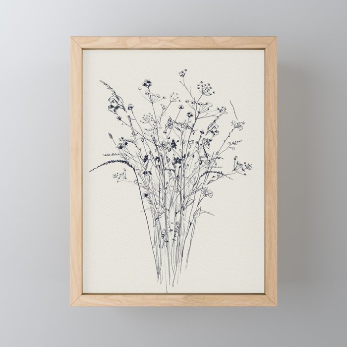 Wildflower Bouquet Mini Art Print Gallery Image 1