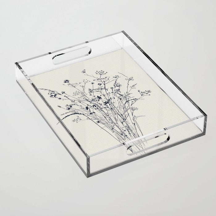 Wildflower Bouquet Acrylic Tray Gallery Image 1