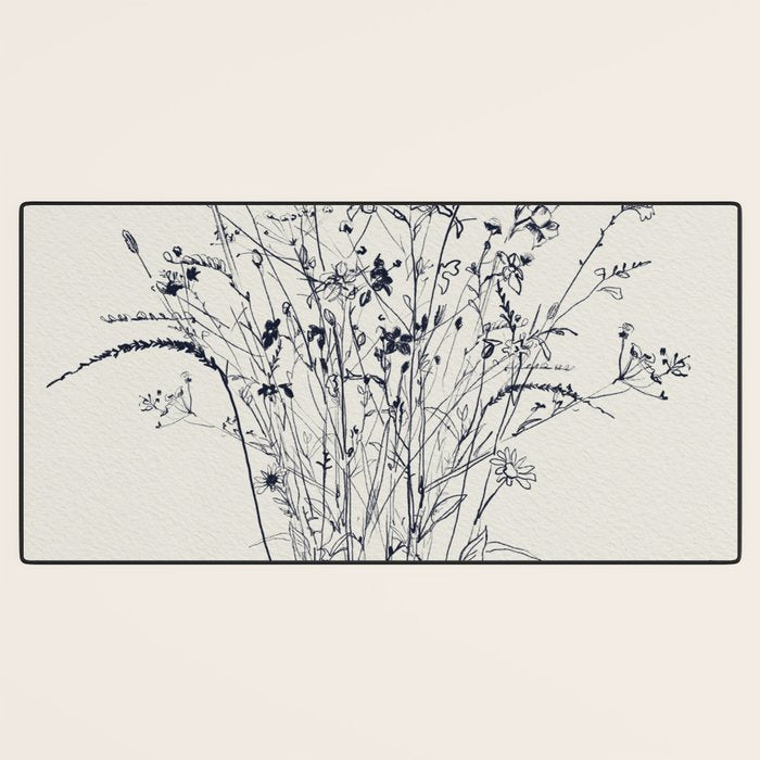 Wildflower Bouquet Desk Mat Gallery Image 3
