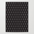 Modern Boho Minimal Pattern, Black and White Poster Gallery Image 4