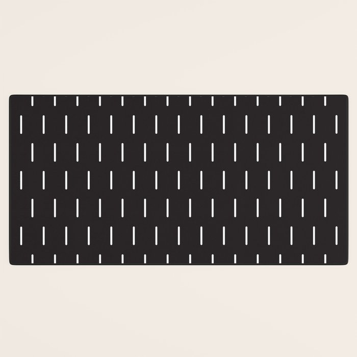 Modern Boho Minimal Pattern, Black and White Desk Mat Gallery Image 3