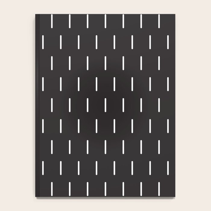 Modern Boho Minimal Pattern, Black and White Notebook Gallery Image 4