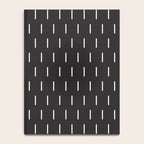 Modern Boho Minimal Pattern, Black and White Notebook Gallery Image 4