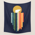 Polar bear on ice cream Wall Tapestry Gallery Image 4