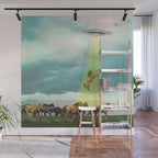 They too love horses (UFO) Wall Mural Gallery Image 1