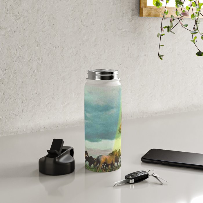 They too love horses (UFO) Water Bottle Gallery Image 4