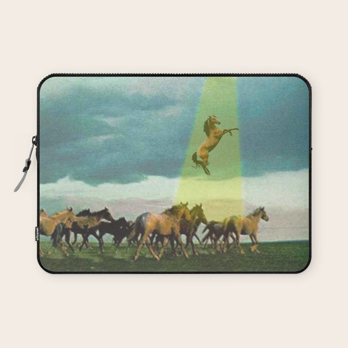 They too love horses (UFO) Laptop Sleeve Gallery Image 1